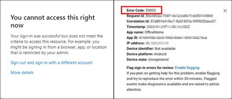 you cannot access this right now error code 53003|Error 53003 .